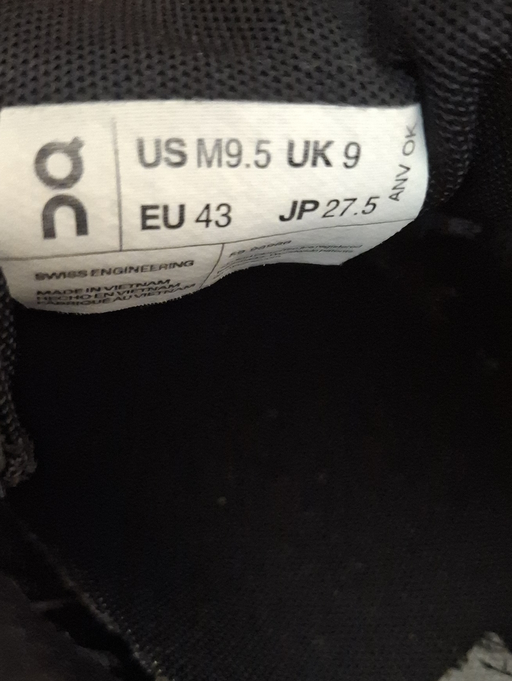 On Running Men's Black Cloud-Style Athletic Shoes - Picture 5 of 6